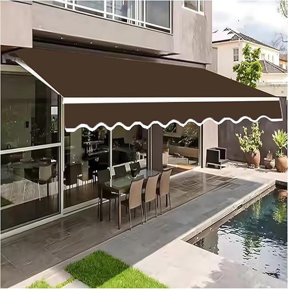 Amazon.com : Retractable Patio Awning Replacement Fabric,Outdoor Garden ...