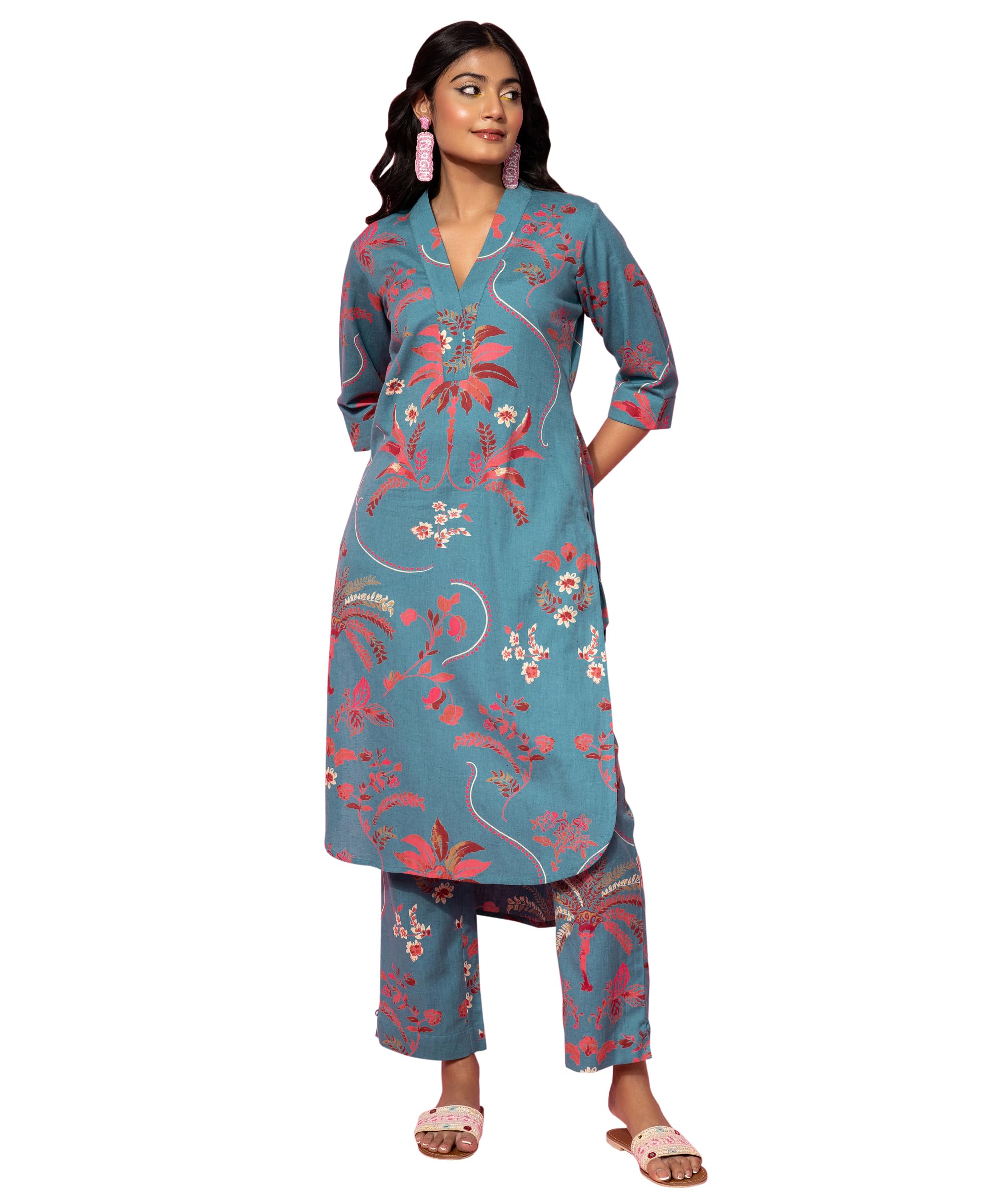 Printed Cotton Co-Ord Set-image-23