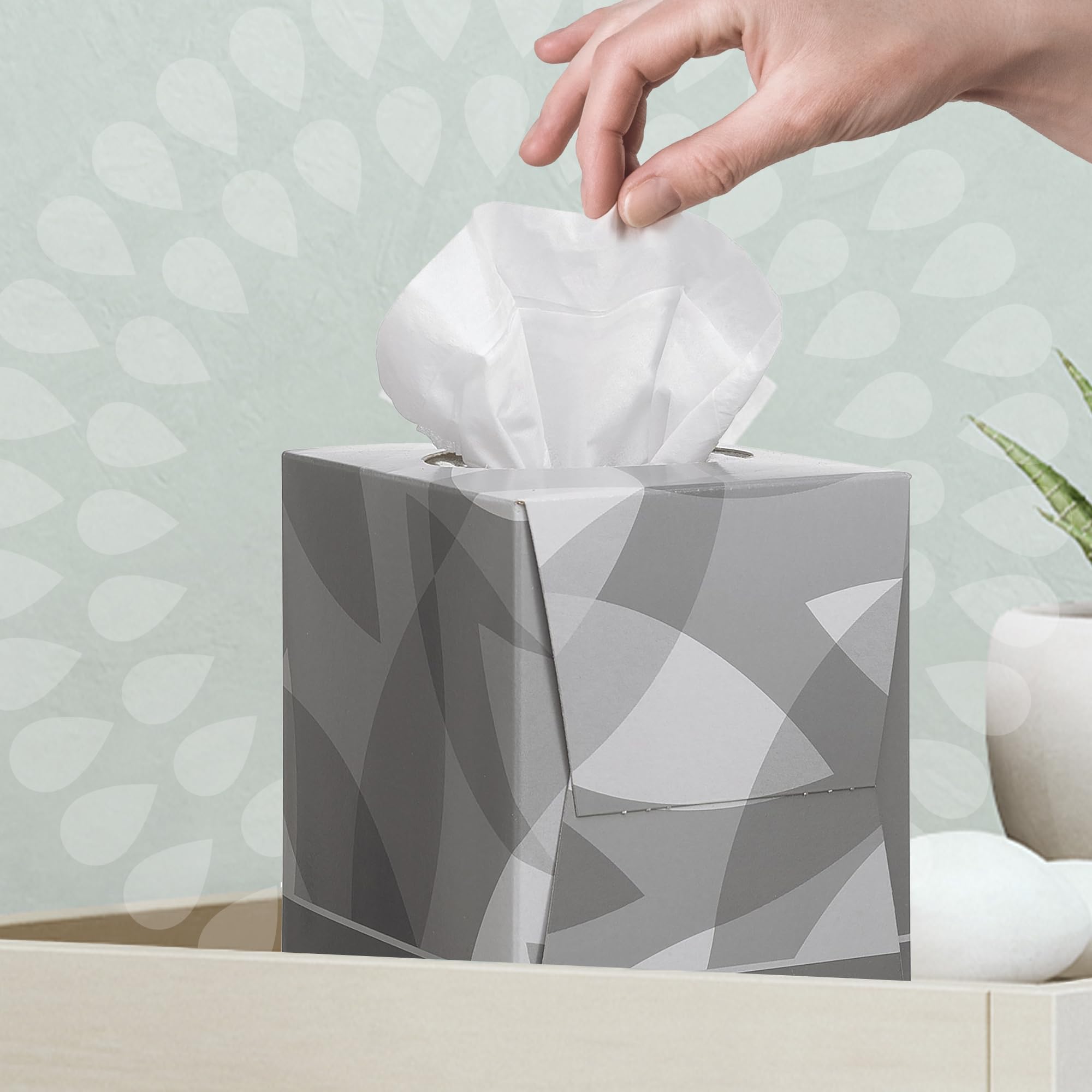Kleenex Caja de Pañuelos Cúbicos 8834, 2 Capas, Suaves y Resistentes, Sin Fragancia, 12 Cajas x 88 Hojas (1.056 total)