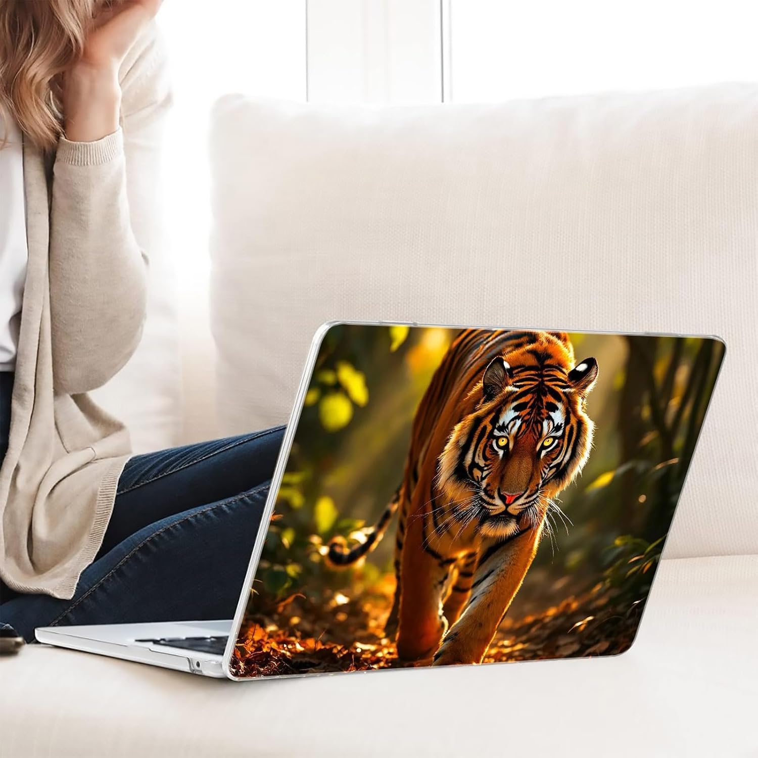 Compatible with MacBook Neo 13-inch, Hard Shell Case with Keyboard Cover and Screen Protector (A3404 A18 Pro chip, 2026 Release) - Tiger MC22902