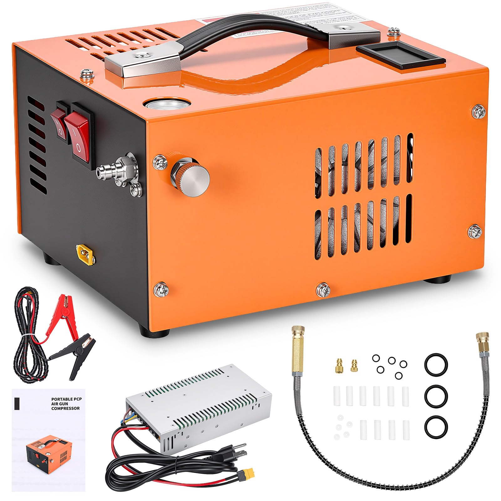 PCP Air Compressor 4500PSI, 30MPa 300Bar Portable Air Rifle Pump 300W
