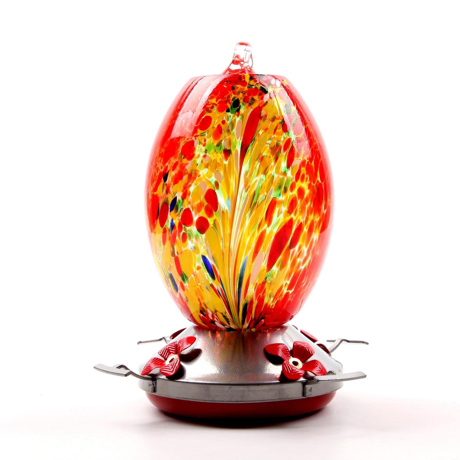 ATORSE® Leak-Proof Hummingbird Nectar Feeder with 4 Feeder Ports Easy to Clean A