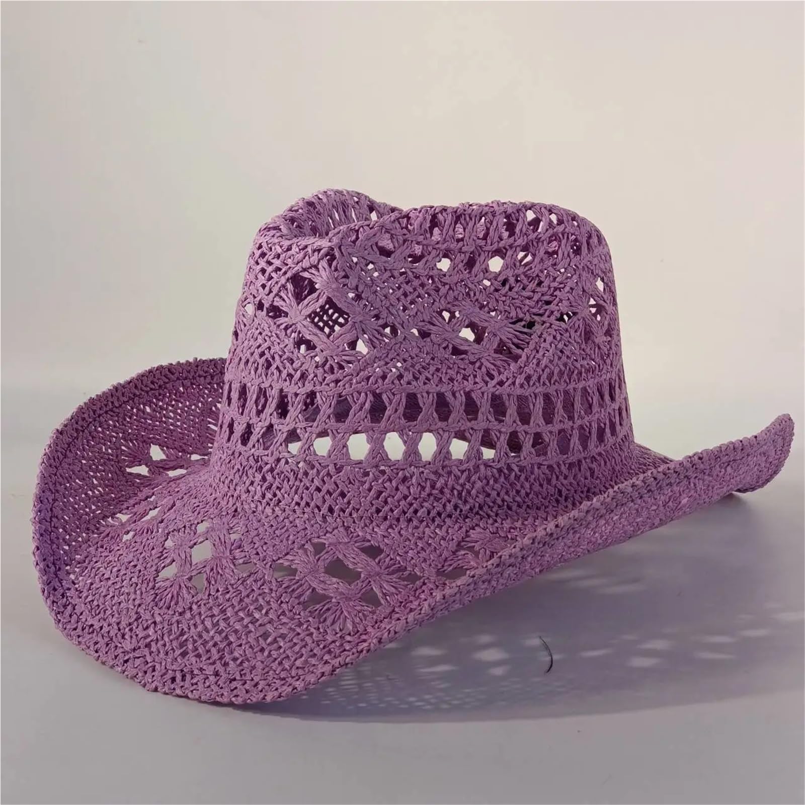 Sombrero de Playa de Paja Sombrero de Paja Vaquero Verano Hecho a Mano | Sombrero tejido for el sol de playa Sombrero occidental vintage for hombre y mujer