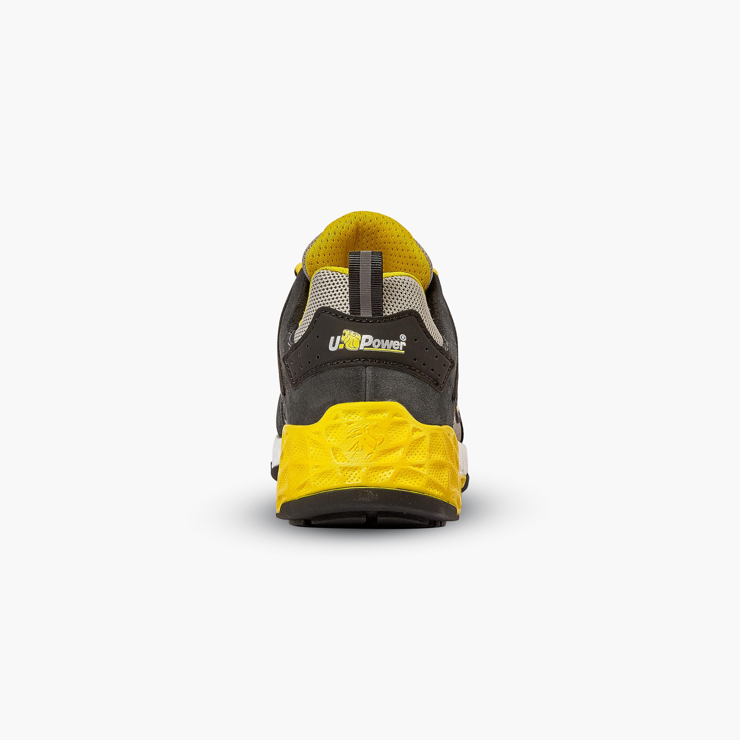 U-Power Don't Worry... BE Happy! Stark - Zapatos de Seguridad Profesionales, Unisex, para Adulto, Negro y Amarillo., 44 EU