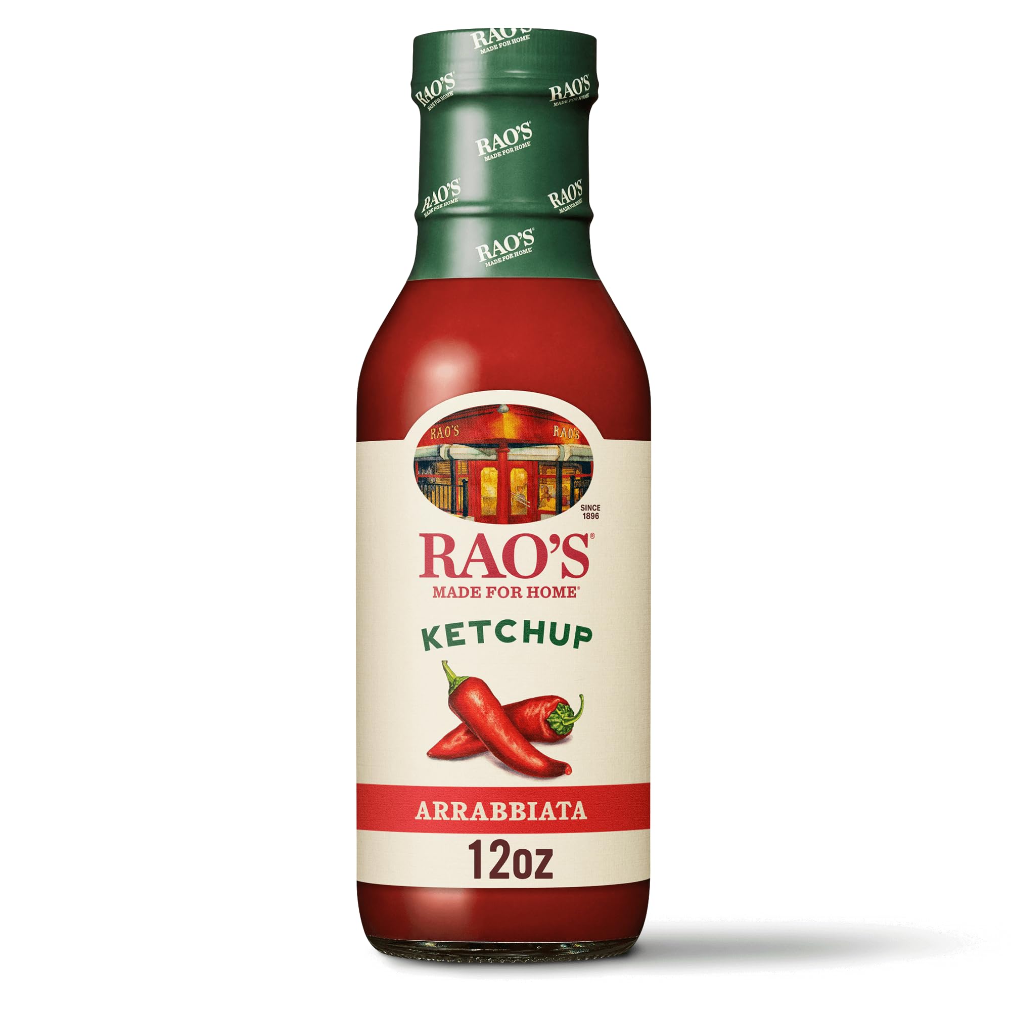 Rao’s Made for Home Spicy Arrabbiata Tomato Ketchup with Red Pepper, 12oz Bottle