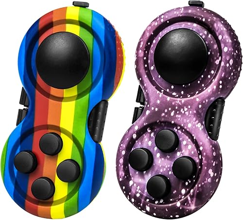 Miniatura 101 de WTYCD El Fidget Retro original: Juego de control clásico de goma Fidget Focus Toy con funciones de 8 vueltas y cordón - perfecto para aliviar