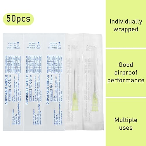 Miniatura 6 de Agujas desechables (20G-1 pulgada-50 unidades)