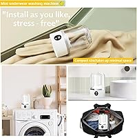 Vista 8 de Underwear Washer, Portable Mini Washing Machine, Upgraded Mini Washings Machines, Rechargeable Cordless Washing-Machine, Laundry Cup for Bra