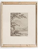 Kizbok Vintage Landscape Canvas Prints 8x10 Unframed - Neutral Rustic Sketches Oil Painting Wall Art for Farmhouse Bedroom Bathroom Decor