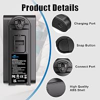 Baterie Li-ion KUNLUN 3500 mAh 25,2V pentru înlocuire aspirator Shark IZ400UK IZ400UKT IZ400UKTSB IZ420UKT XBATR725SL XBATR725SLEU 5