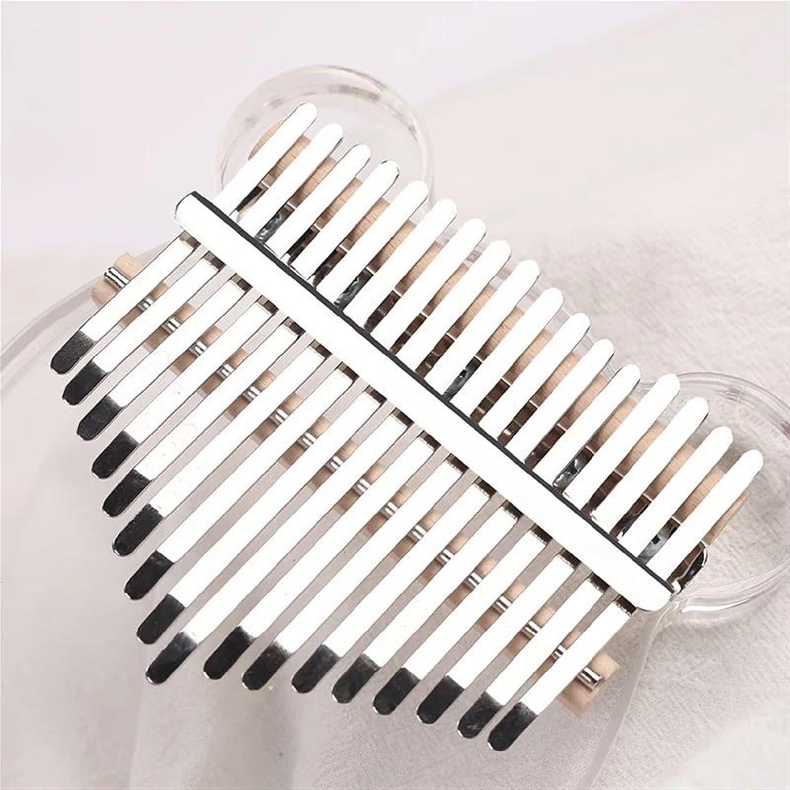 Kalimba Kalimba Akrylowa 17 Klawiszy Przezroczysty Pianino Kciukowe Z Młotkiem Stroika Kalimba Futerał Akryl Kalimba Instrument(B)
