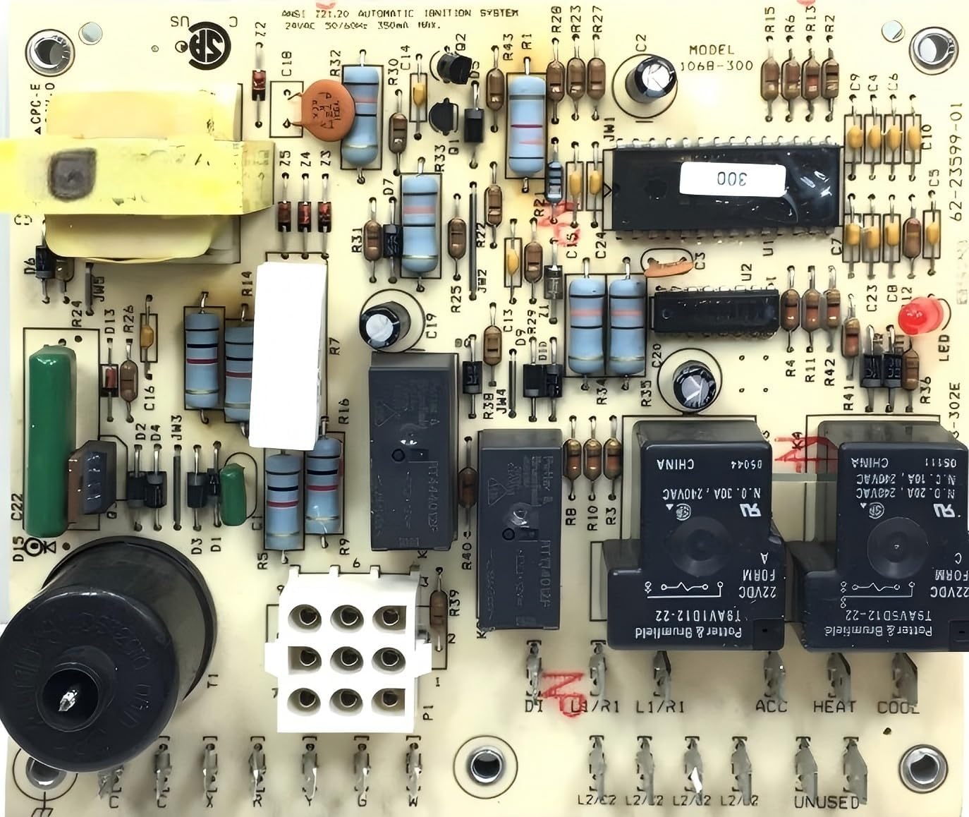 62-23599-01 for Rheem Ruud Furnace Control Circuit Board 1068-300