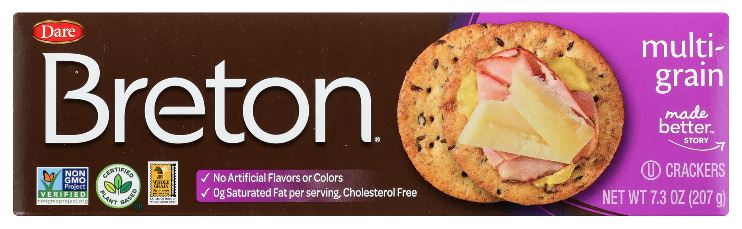 Dare Breton Crackers, Multi-Grain