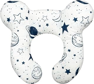 Baby Neck Pillows - Upgraded Toddler Travel Cushion for Toddler Head and Neck, Infant Neck Pillow for Car Plane Stroller Pushchair - Starry Sky
