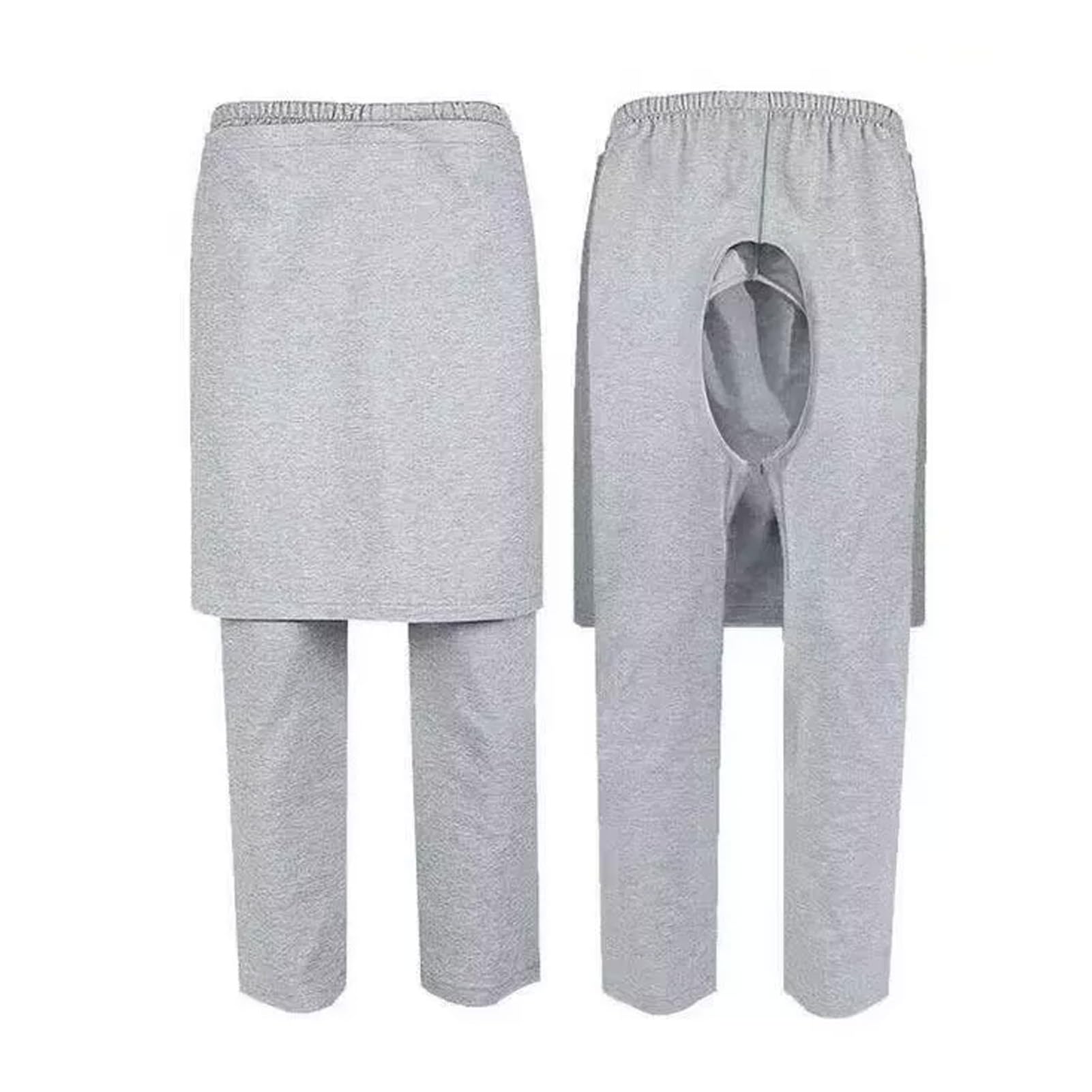 Pantaloni per Incontinenza con Cavallo Aperto E Tessuto di Copertura, Pantaloni Protettivi per La Privacy per Anziani E Donne Postpartum