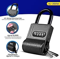 Vista 3 de ShurLok SL-100W candado a combinación de cuatro dígitos azul, SL-200W