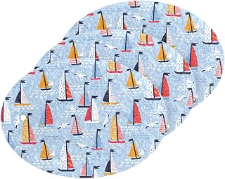 MAOBLYR Quick Absorption Household Cleaning Sponge,Double-Sided Reusable3.54x2.56In,Kitchen Tableware Multi-Purpose Cleaning 3 Sets-Cartoon Sailboat