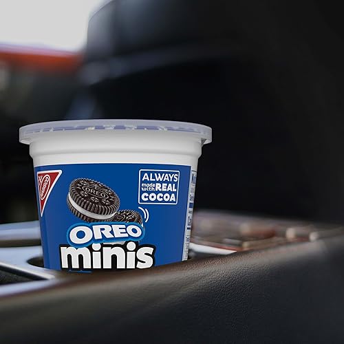 Miniatura 9 de OREO Minis - Galletas sándwich de chocolate, 12 tazas de aperitivos de 3.5 onzas