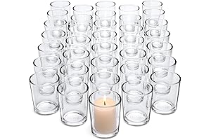 Letine Clear Glass Tea Light Candle Holder: Perfect for Ambiance and Home Décor