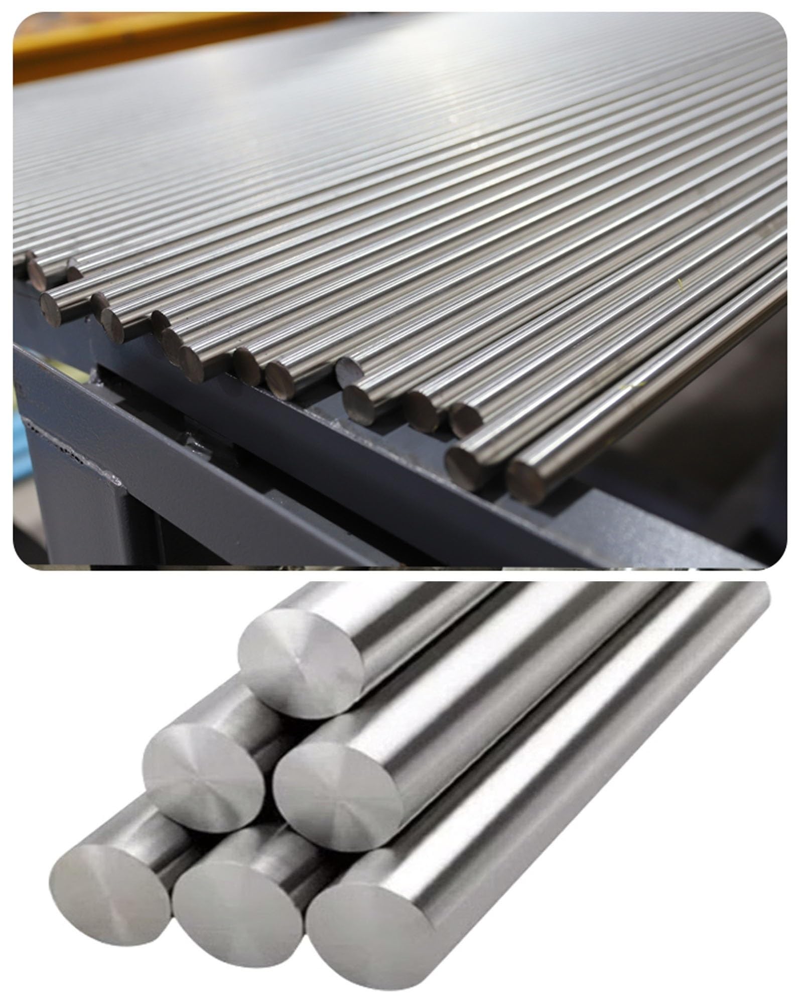 10 szt. Okrągły pręt ze stali nierdzewnej 304, pręt metalowy o średnicy 500 mm, pręty z gładkiej stali, dla majsterkowiczów Model rzemieślniczy, przemysł, hobby związane z obróbką metalu(8mm)