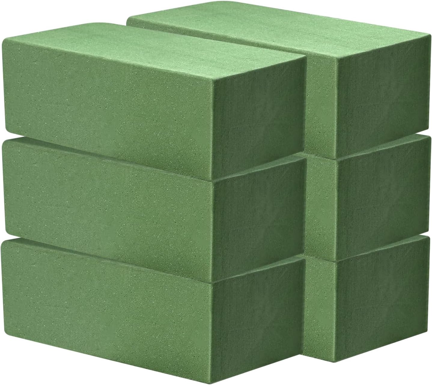 Aktor 8 Pcs Floral Foam Blocks for Fresh & Artificial Flower Arrangement, 8.8” x 4.1” x 2.7” Green Wet Foam for Wedding, Birthdays, Home, Office, and Garden Decorations