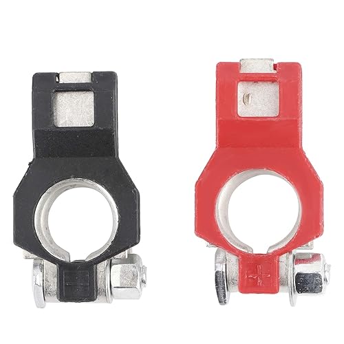 Miniatura 6 de Aramox Terminal de cable de batería, 10 pares de abrazaderas de terminal de cable de batería, juego de conectores positivos negativos para