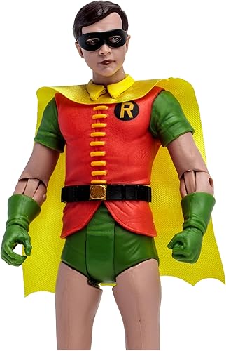 Miniatura 2 de McFarlane Toys - Figura de acción de DC Retro Robin (Batman 66') de 6 pulgadas