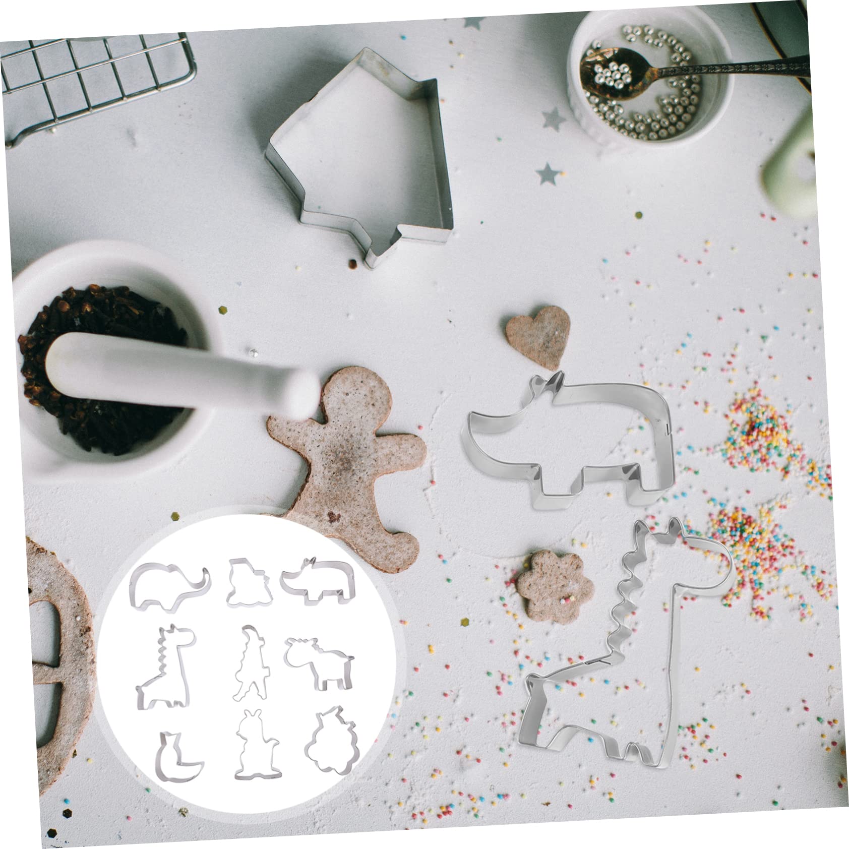 BESTonZON 27pièces Emporte Animaux Inoxydable Pour Biscuit Accessoires De Pâtisserie Pour Fêtes Gâteaux Cookies Et Sandwiches