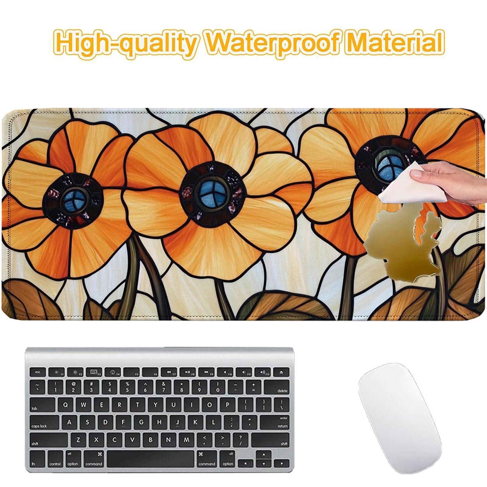 Tapis de Souris, Tapis de Souris Gaming 900 x 450 mm Couleur Orange 0-z101