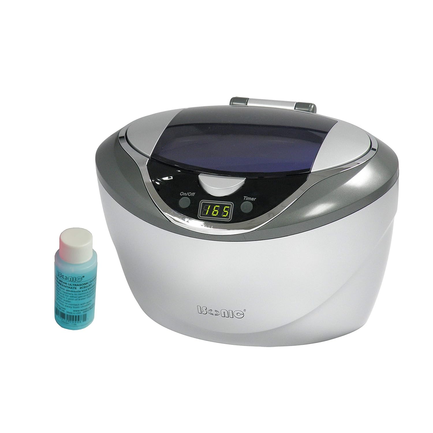 (Do not Order for US, Canada) iSonic Ultrasonic Cleaner D2840-UK for Jewelry, Eyeglasses, Watch, 220V, UK Plug for UK, Silver, 750 ml : Industrial & Scientific
