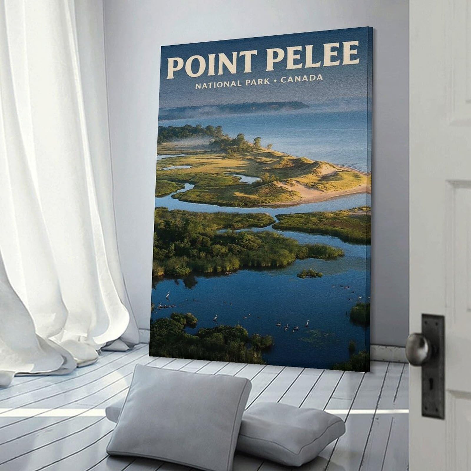 Junmoney Point Pelee National Park Canada Wall Decor Canvas Print, 08x12inch(20x30cm), for Home Lounge, Bedroom Or Reading Nook, Decorative Artwork for Empty Walls