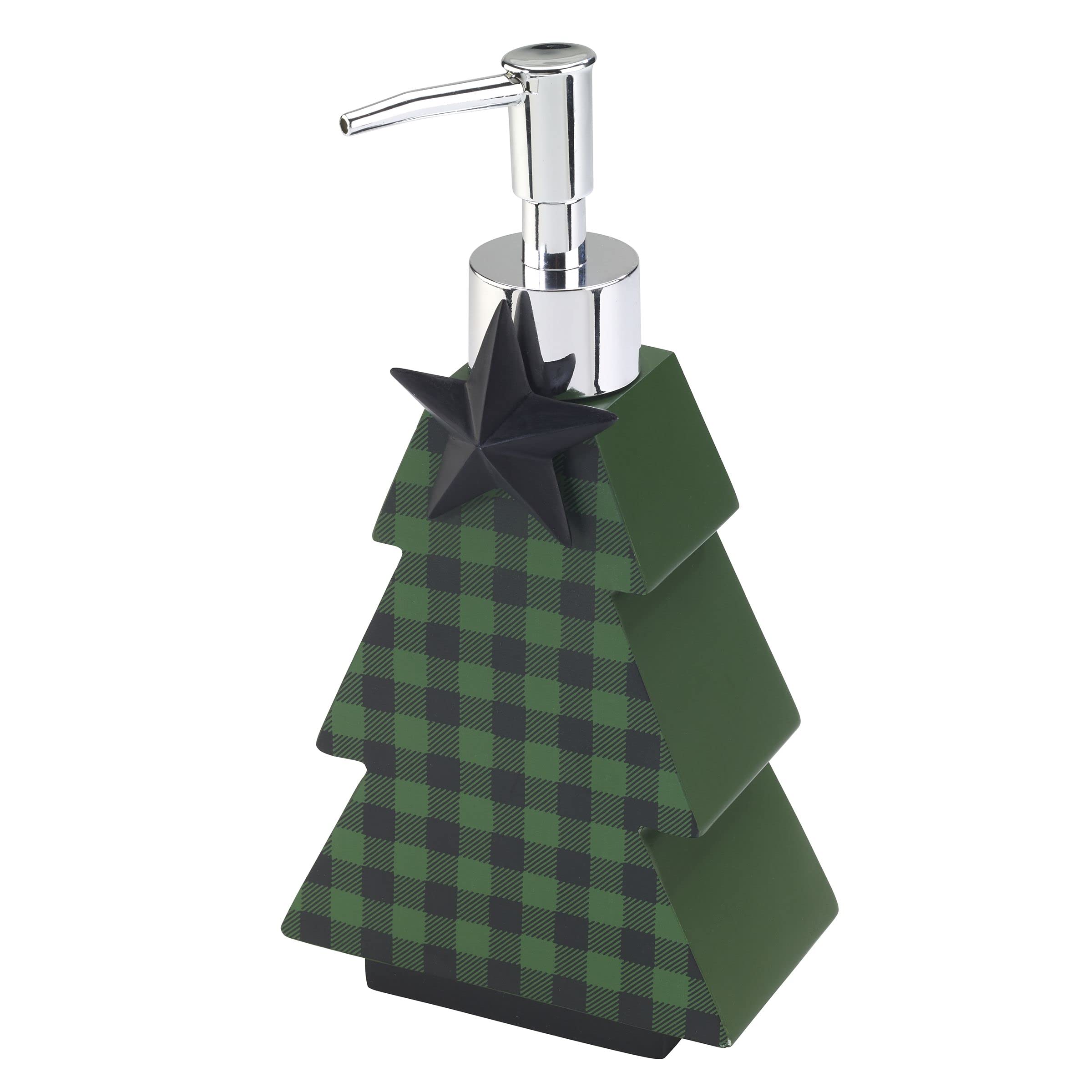 Avanti Linens Juego de dispensador de jabón y Toallas para la Punta de los Dedos, Accesorios de baño, decoración navideña (colección Tis The Season)