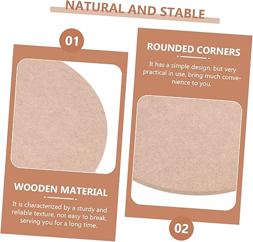 Miniatura 9 de EXCEART Base de cerámica de paleta de madera resistente, diseño simple para herramienta de escultura de arcilla de cerámica suave, excelente