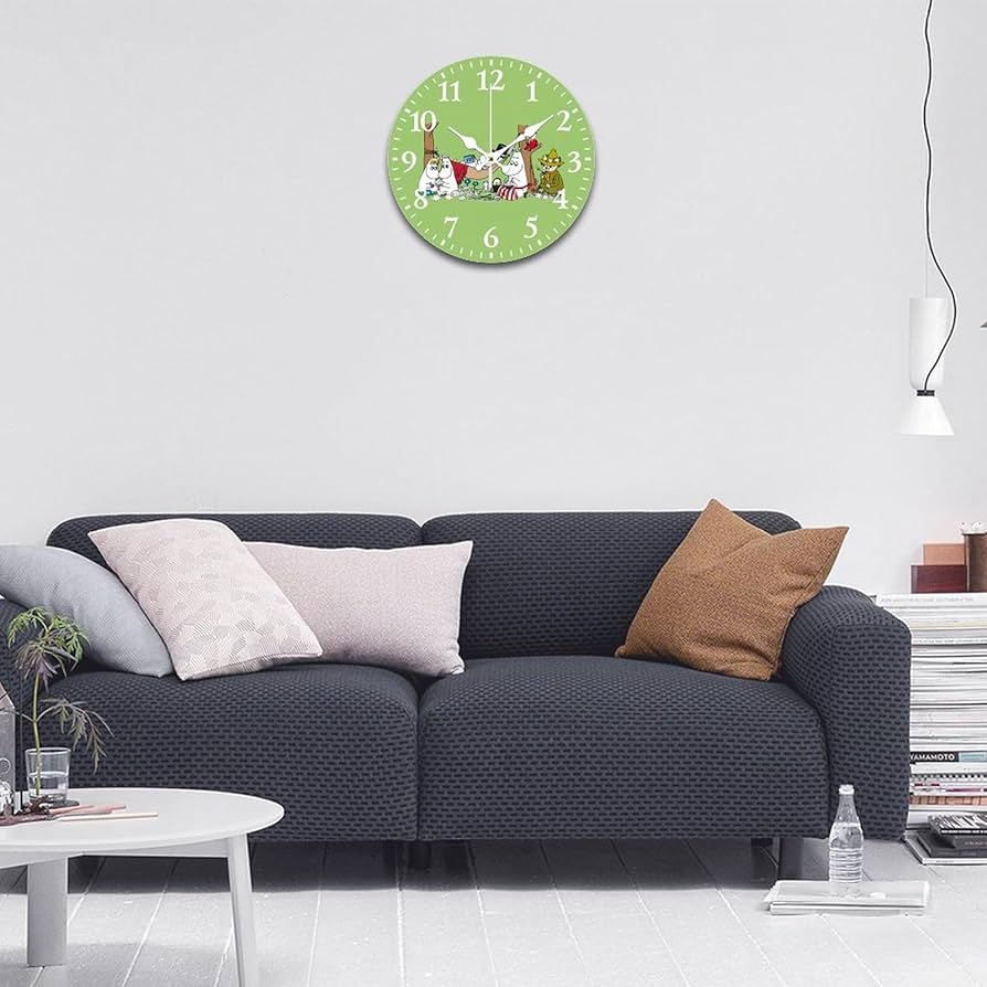 ムーミン　壁掛け時計 Amazon.co.jp: ムーミン 掛け時計 PVC壁掛け時計 静音 連続秒針