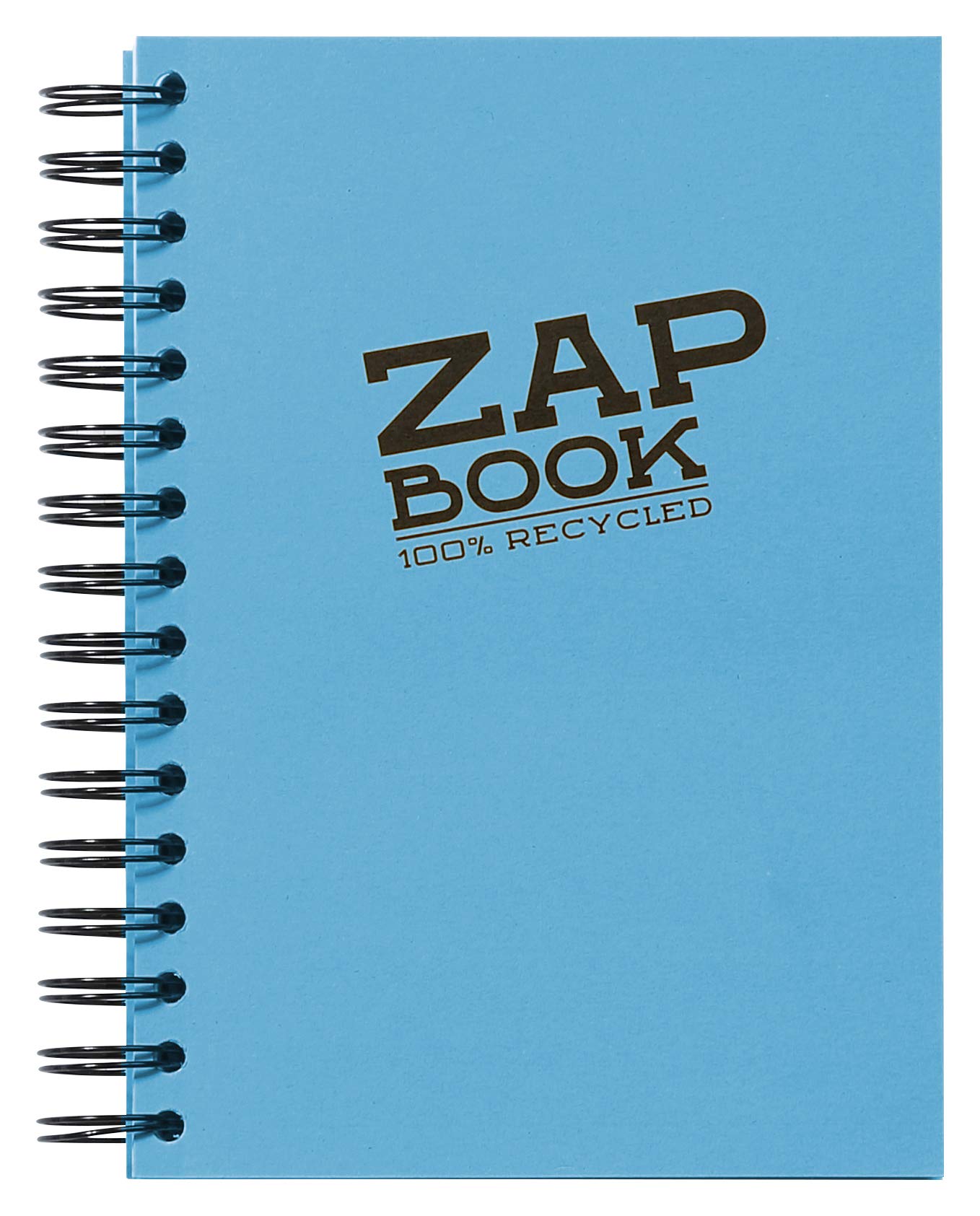 Clairefontaine 8360Cpack - Carnet Spiralé Zap Book - 160 Feuilles Papier Croquis 100% Recyclé - A5 14,8x21 cm 80g - Couleur de Couverture Aléatoire - Paquet de 5 Carnets