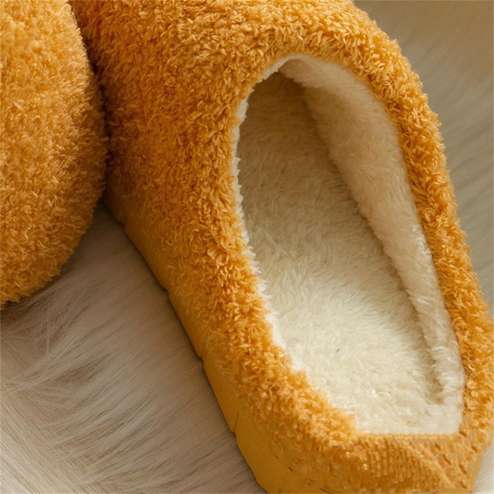 Pantuflas de Algodon Otoño Invierno Invierno Cálido Suave Suave Zapatillas Hombres Zapatos Planos De Piso De Interior