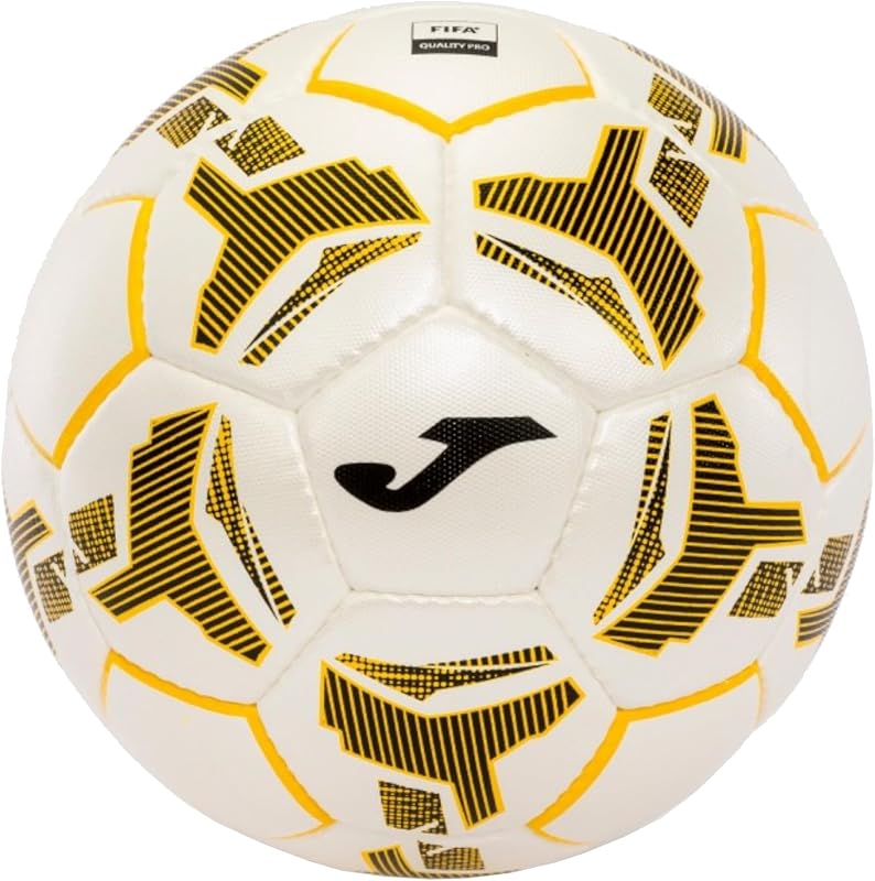 Joma Flame III FIFA Quality Pro Ball 400855220, Unisex, Soccer Ball, White/Yellow/Black, 5