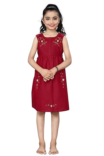 Dark Apparel Girls Sleeveless Tie-Up Party Dress