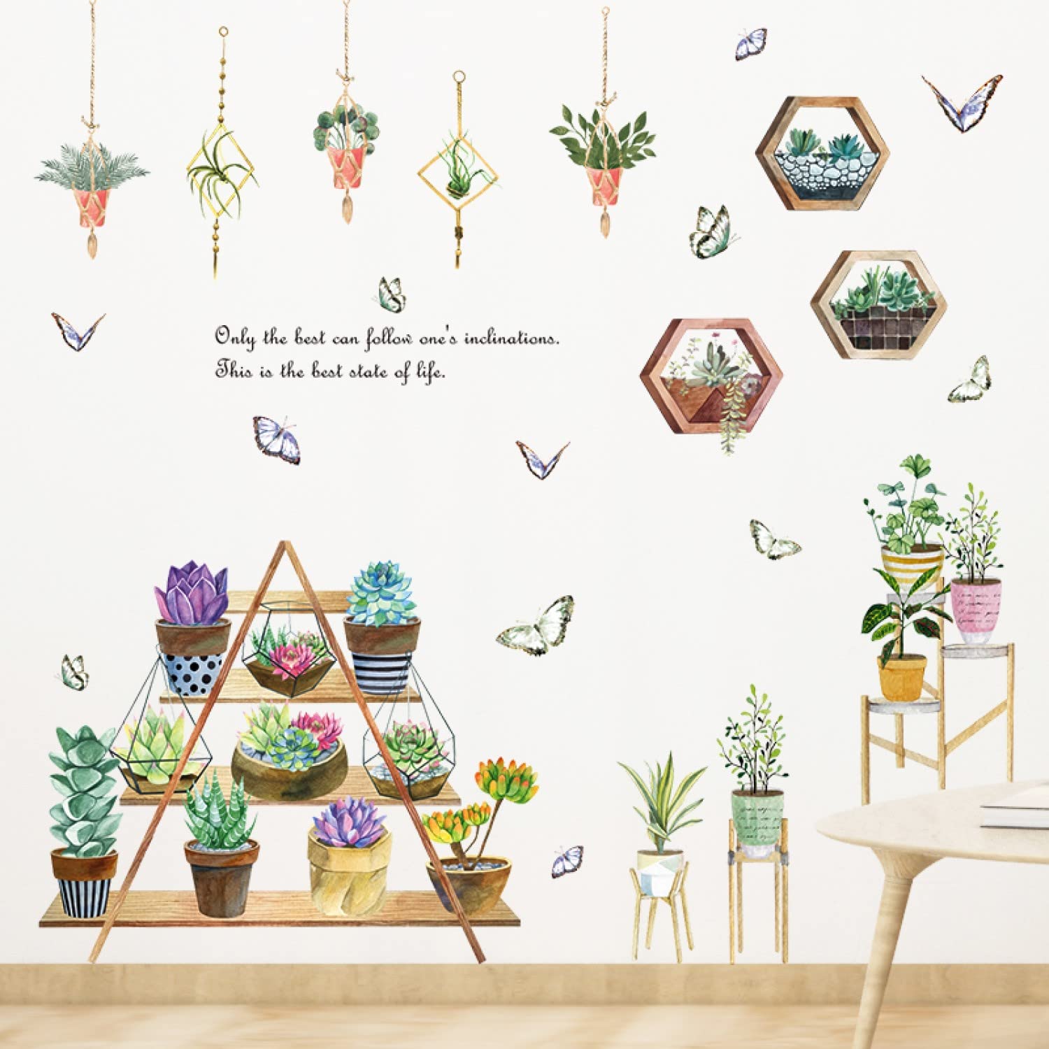 JAAMSO ROYALS Hanging Green Plantsstickers for Walls of Home, Wall Sticker for Living Room, Wall Stickers for Home, Wall Painting Stickers,.Living Room Wall Stickers (60 CM*90 CM) (B09KPNTGRT) Amazon Price History, Amazon Price Tracker