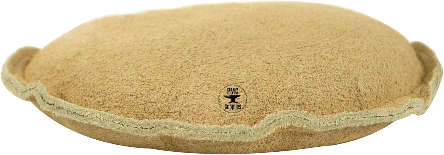 8" Diameter Leather Sandbag Cushion for Metal Dapping Stamping Hammering Chasing Forming Jewelry Tool