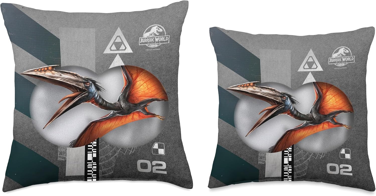 Jurassic World Rebirth Quetzalcoatlus In Flight Throw Pillow