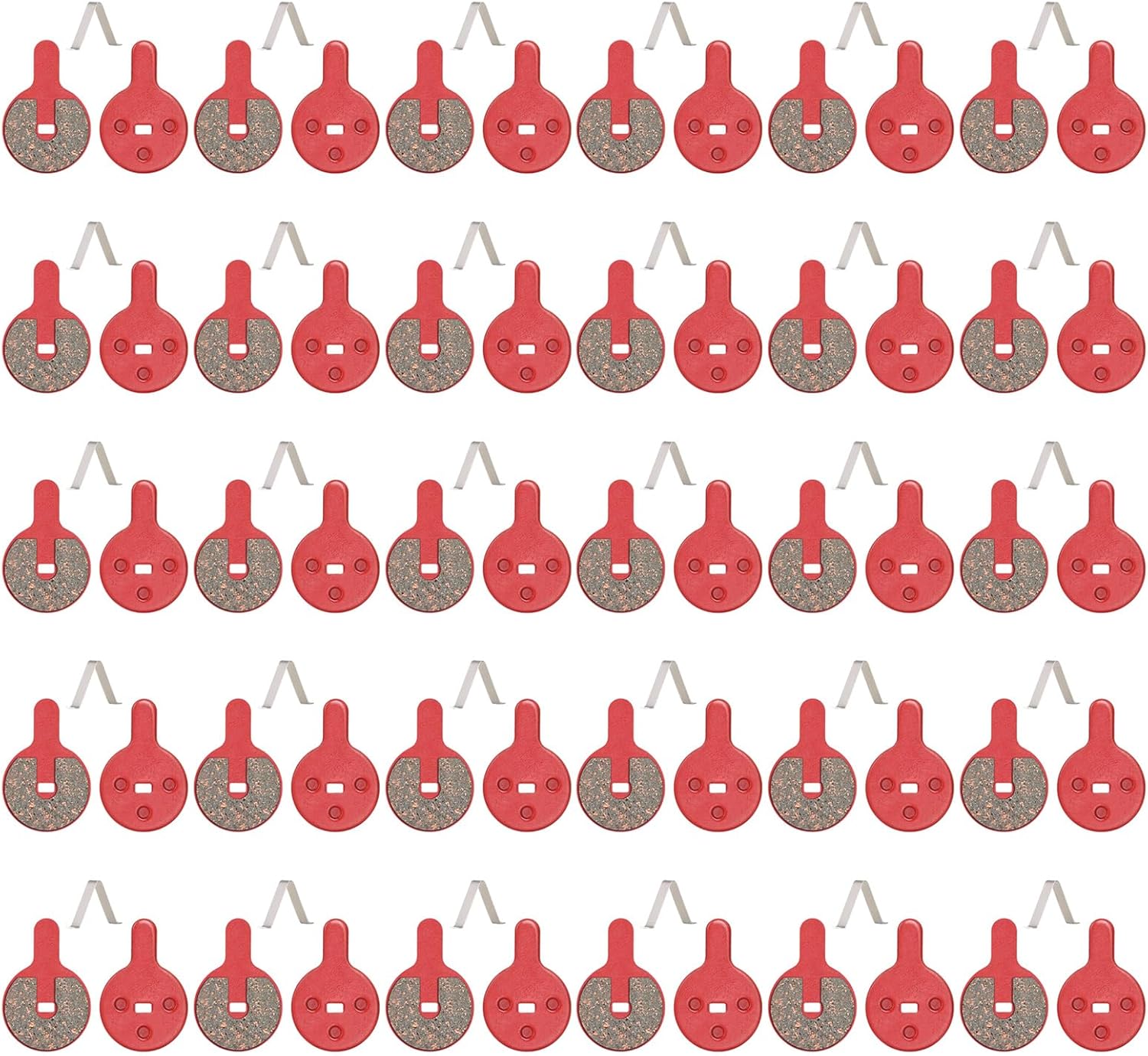 30/50Pair Low Noise Cyclings Brake Pad SemiMetallic Bicycles Disc Quiet Bike Disc Cycling Accessory Semimetallic Cyclings Brake Pad Universals Bikes Repair Part Road Bikes