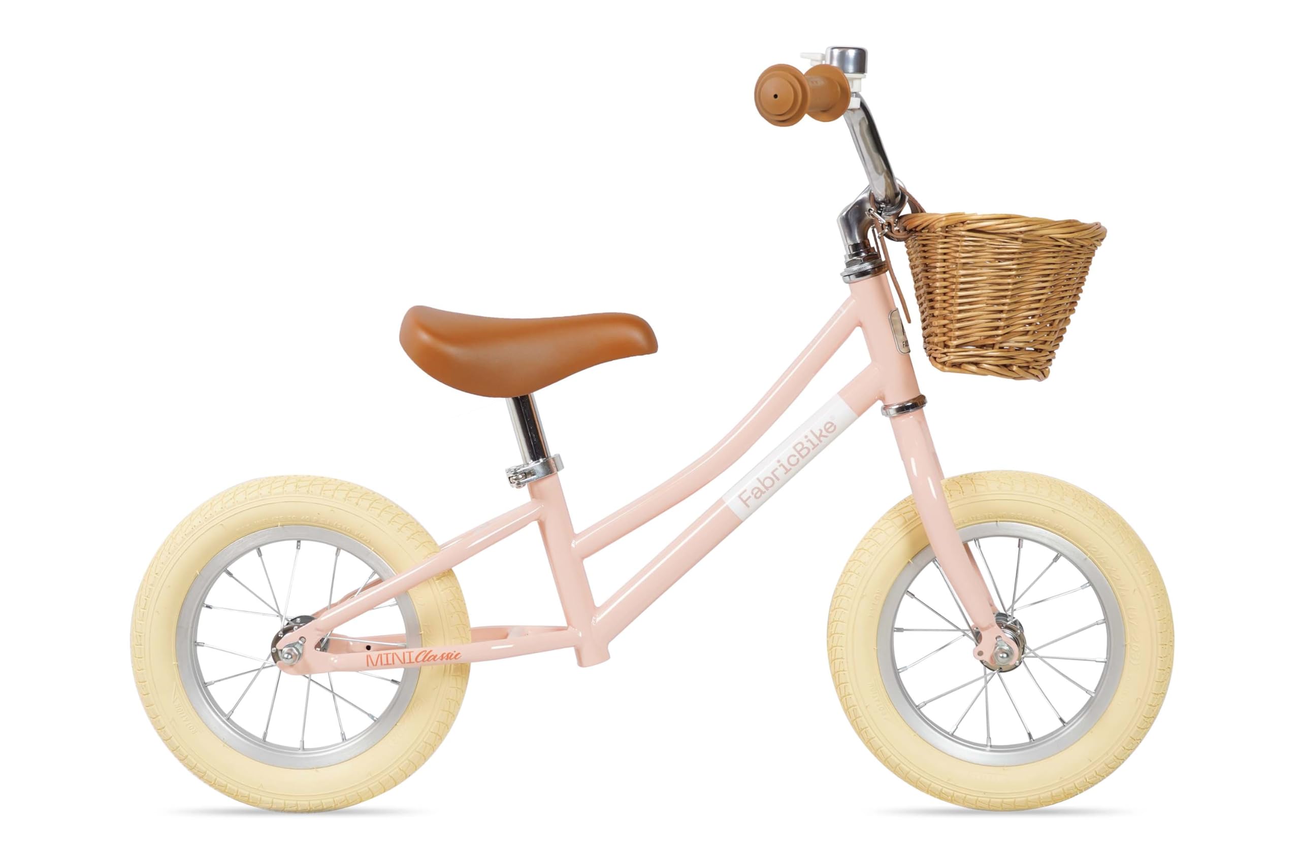 FabricBike Mini 12" - Bicicletta senza pedali per bambini, 18 mesi - 4 anni. Bicicletta ultra leggera per l'apprendimento con manubrio e sella regolabili.