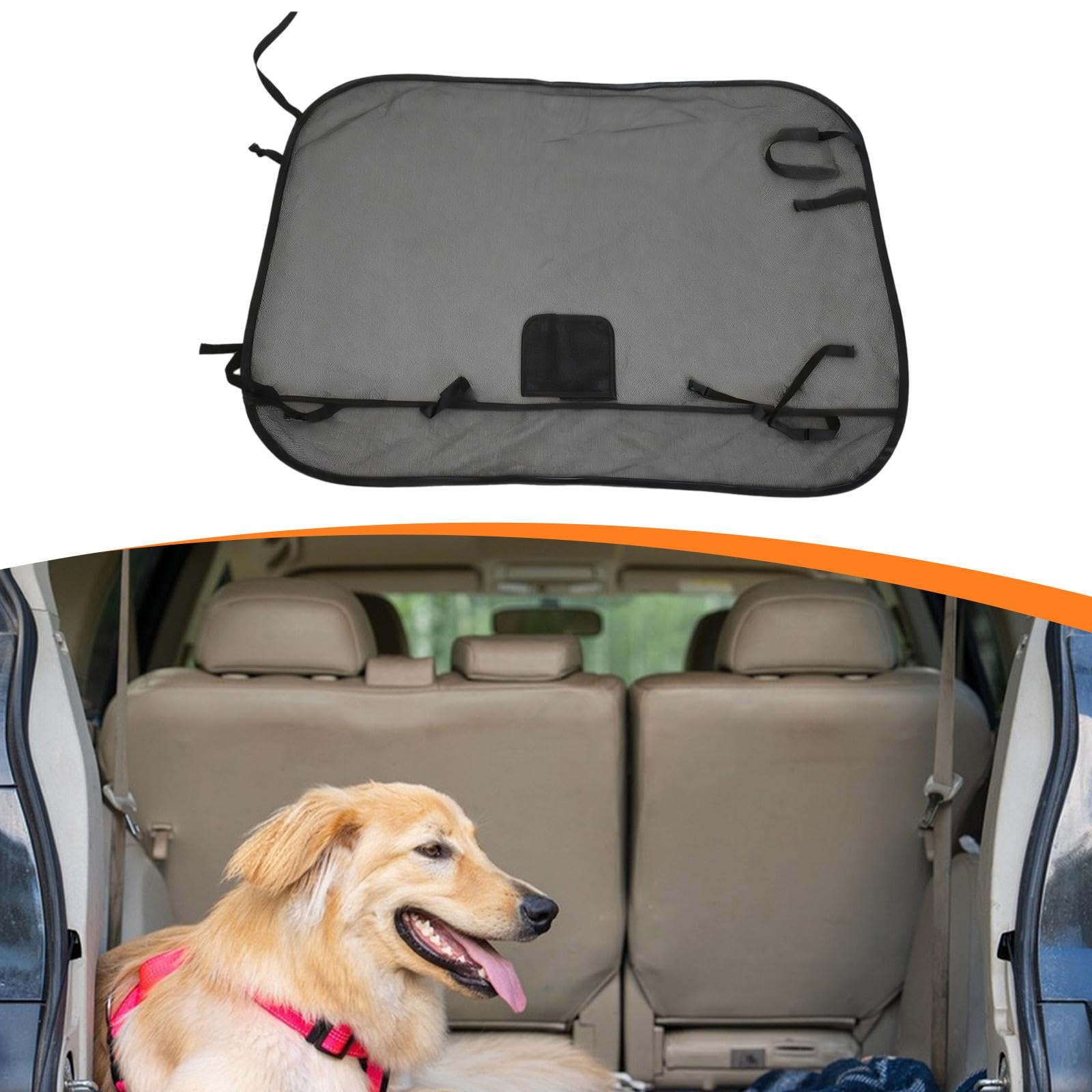 Generic Barriera Cane Rete Divisorio Animali Domestici Realizzata in PVC Robusto con Visibilità Chiara E Fissaggio Regolabile Adatta per, 133 Cm X 97 Cm