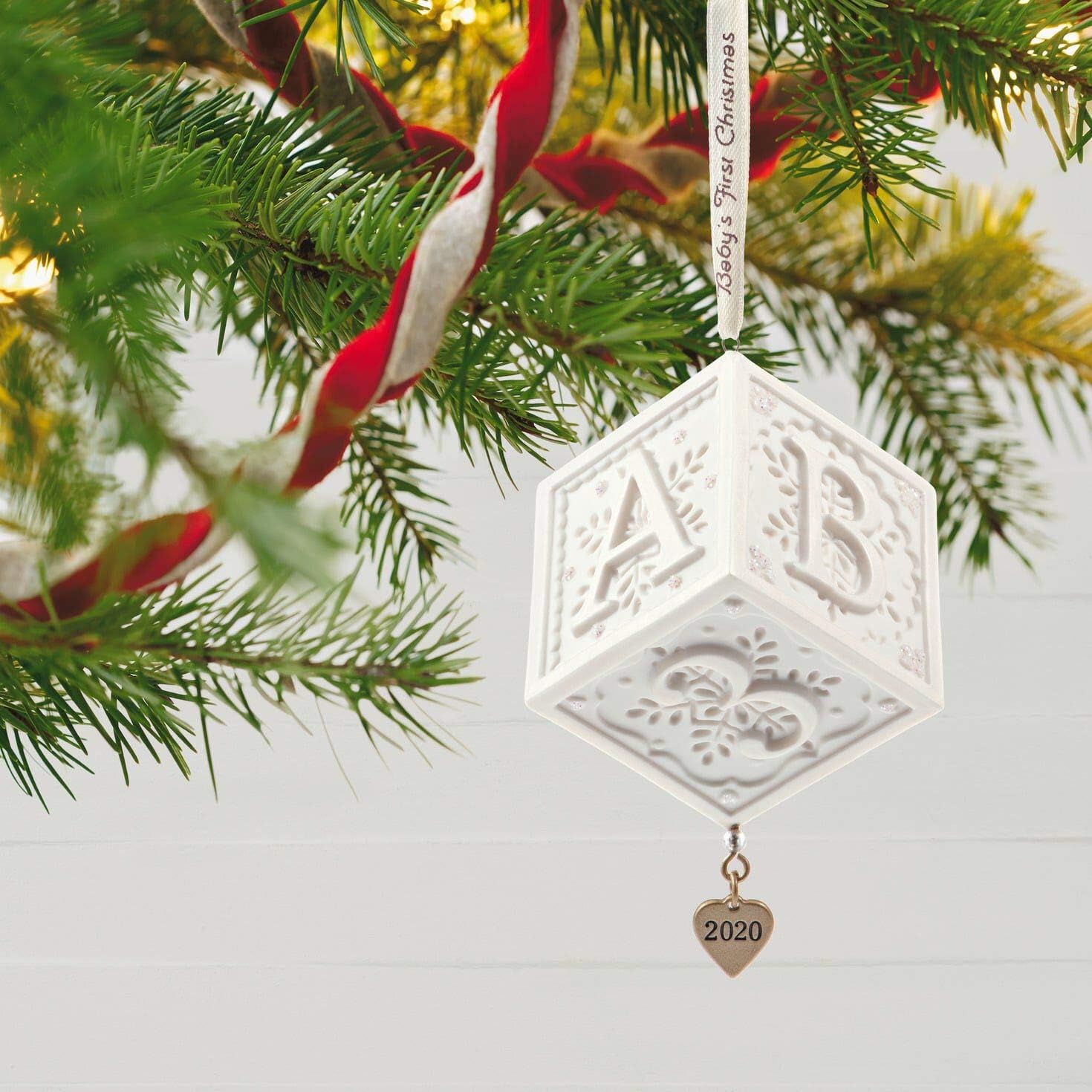Hallmark Keepsake 2020 Year Dated Ornament, Baby's First Christmas