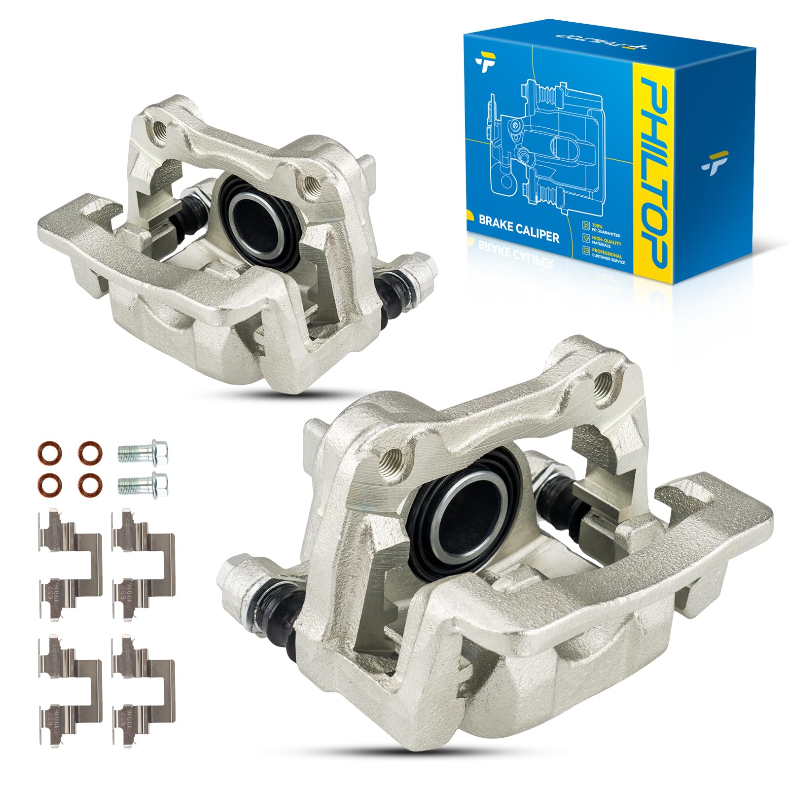 PHILTOP Rear Brake Caliper for 2003-2008 Honda Pilot, 2001-2006 Acura MDX