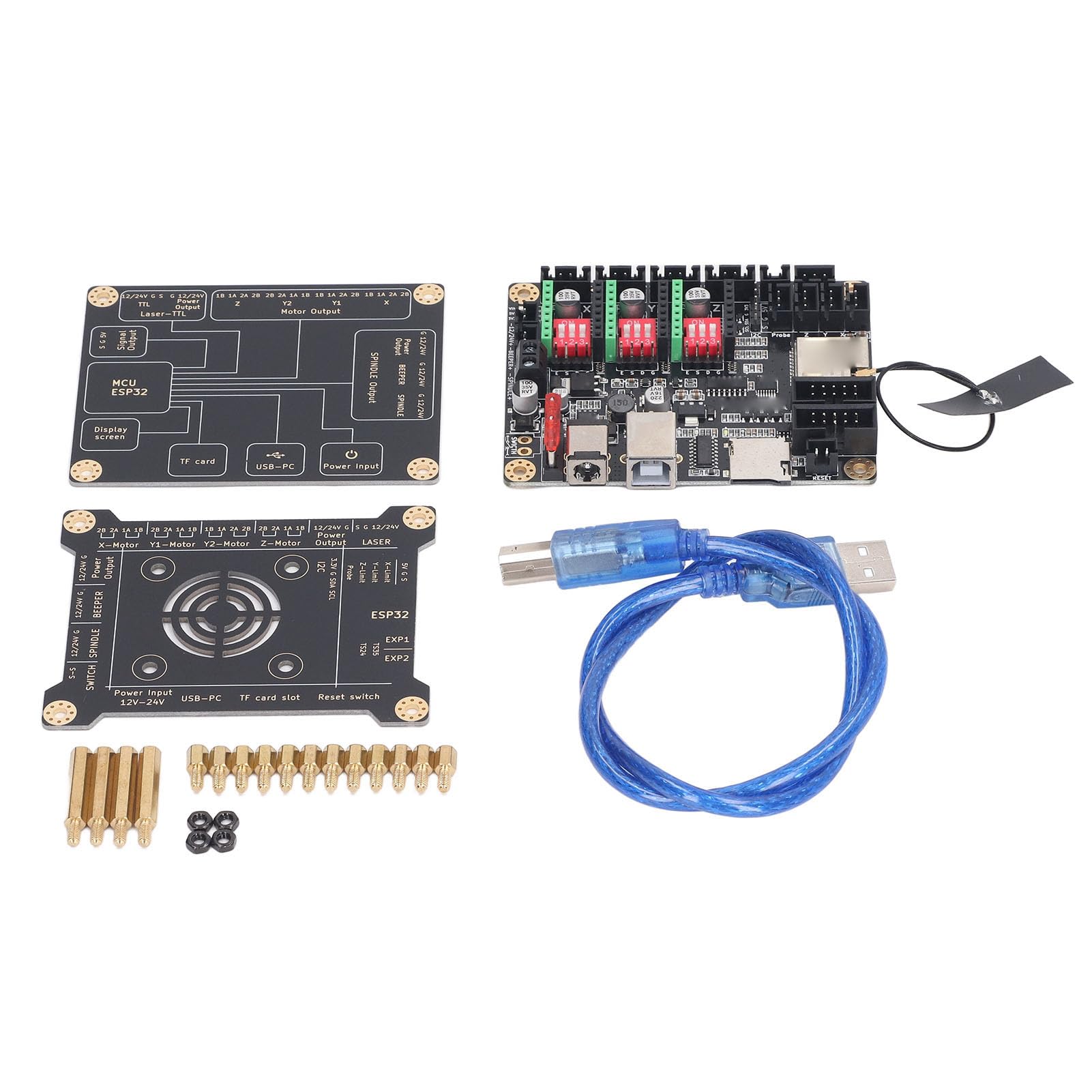 Scheda Madre MKS DLC32, Controllo Offline per Macchine per Incisione, 32 Bit, WiFi/BT, Touch Screen da 2,4/3,5 Pollici, Supporta il Controllo della Pagina Web e (Scheda madre e