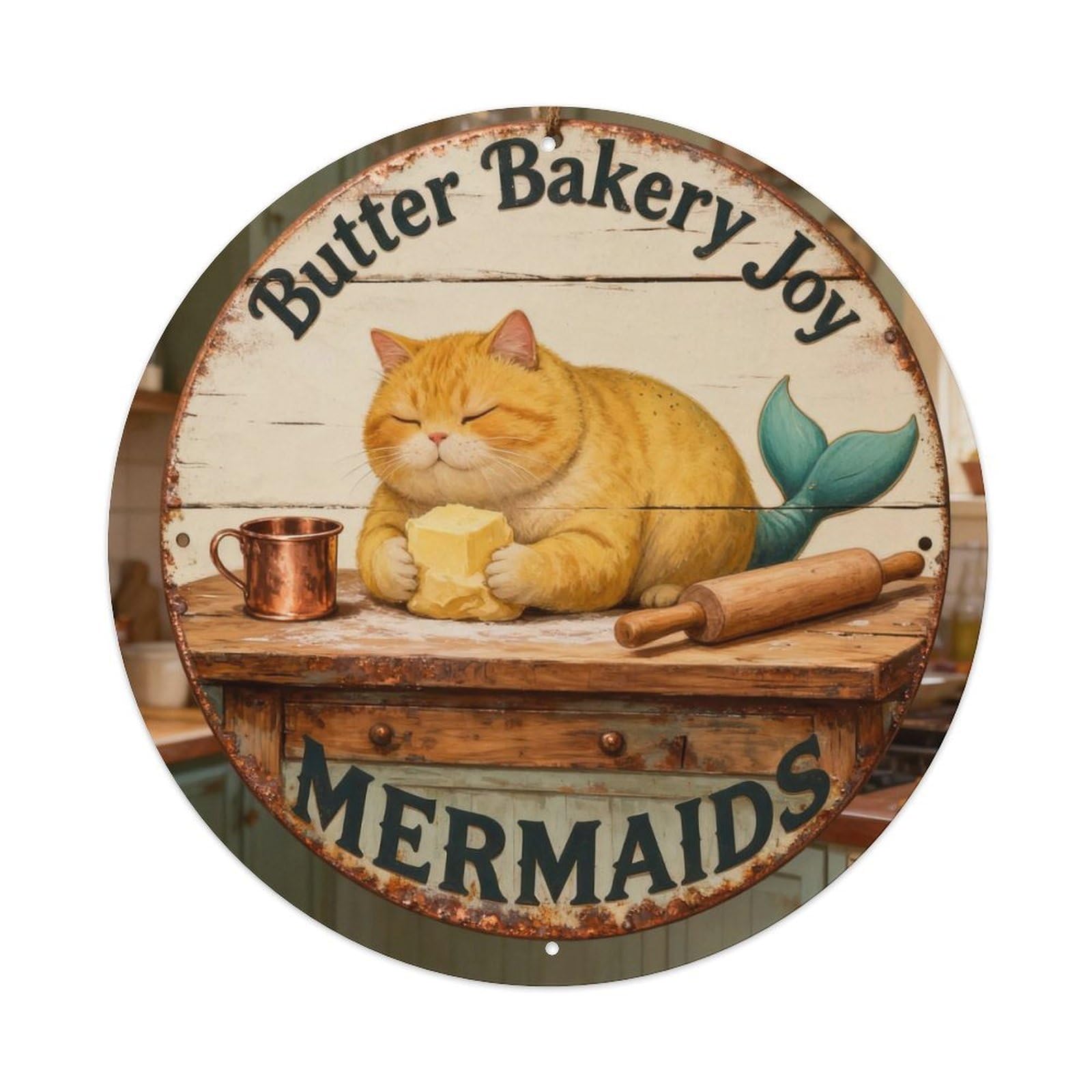 Butter Bakery Joy Sign Metal Tin Sign Plaque