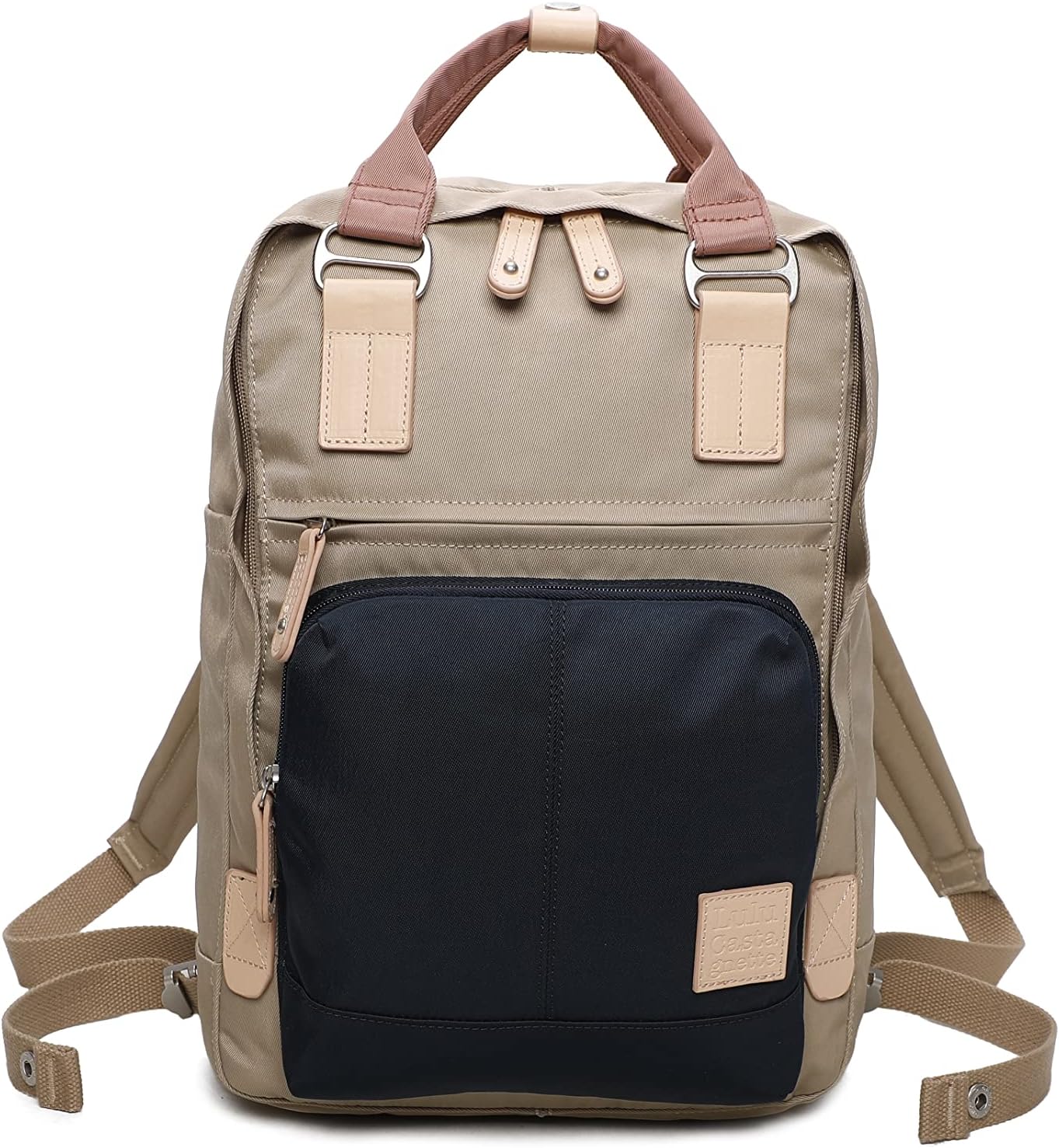 LULUCASTAGNETTE 'Naomi' Multi-Function Backpack 14 Inches Heavy Duty Waterproof Backpack for School Travel Work, navy