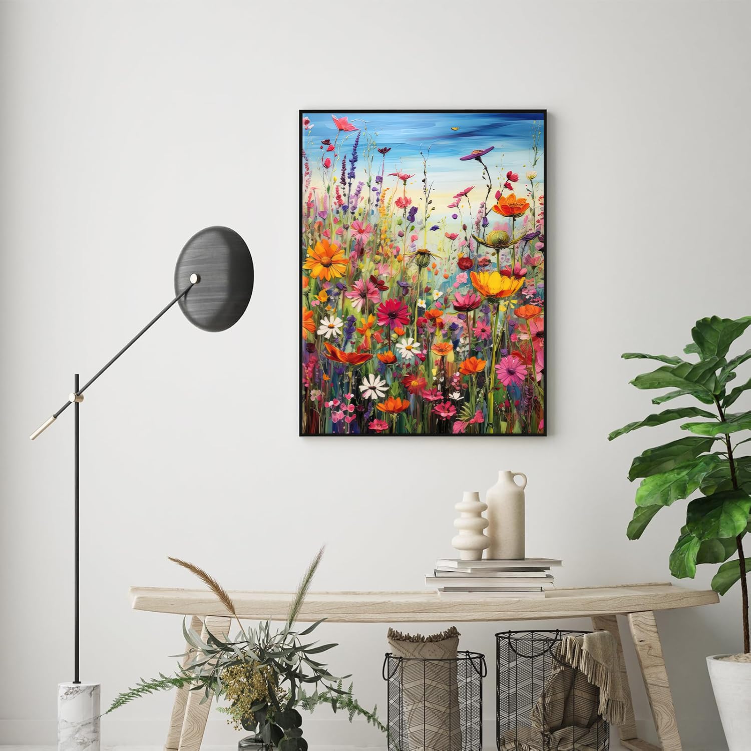 77iiAii Kit De Pintura Por Números Para Adultos – Lienzo De 40x50 Cm Sin Arrugas, Con 3 Pinceles Y Pintura Acrílica, Paisajes Relajantes